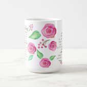 あられメリー及び朝の提供の水彩画 コーヒーマグカップ (中央)