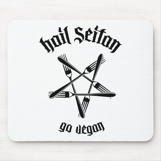 あられSeitan 1.1 (黒) マウスパッド (正面)