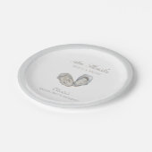 あら、なんて幸せな花嫁の独身最後の夜 ペーパープレート (アングル)