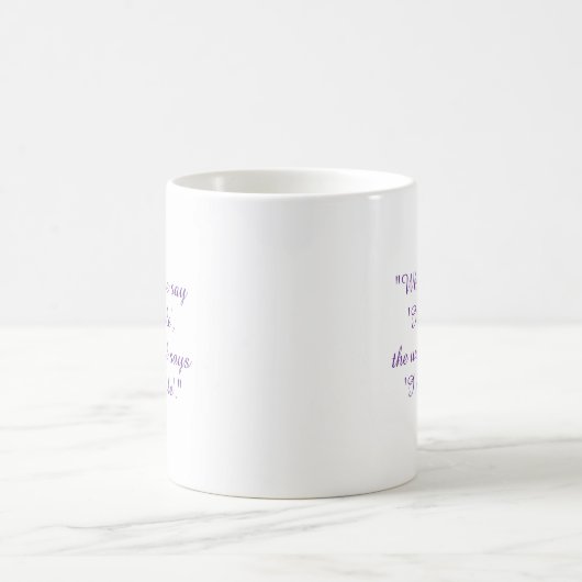 ありえないは無い コーヒーマグカップ (中央)