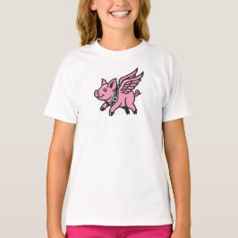 ありえないを信じて - 豚が飛ぶとき Tシャツ