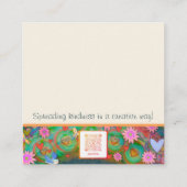 ありえない感性の優しさ スクエア名刺 (裏面)