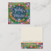 ありえない感性の優しさ スクエア名刺 (正面/裏面)