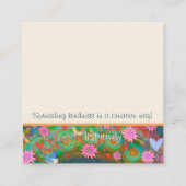 ありえない感性の優しさ スクエア名刺 (裏面)