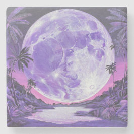 「ありえない月」 ストーンコースター