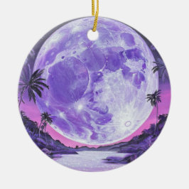 「ありえない月」 セラミックオーナメント