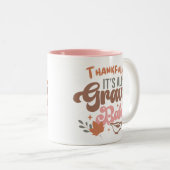 ありがたいことに、その全てのグレイビーベビー感謝祭 ツートーンマグカップ (正面右)