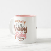 ありがたいことに、その全てのグレイビーベビー感謝祭 ツートーンマグカップ (正面左)