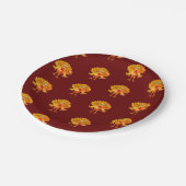 ありがたい七面鳥。 ペーパープレート (アングル)