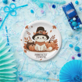 ありがたく思う猫 ペーパープレート (パーティー)