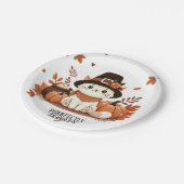 ありがたく思う猫 ペーパープレート (アングル)