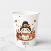 ありがたく思う猫 紙コップ (裏面)