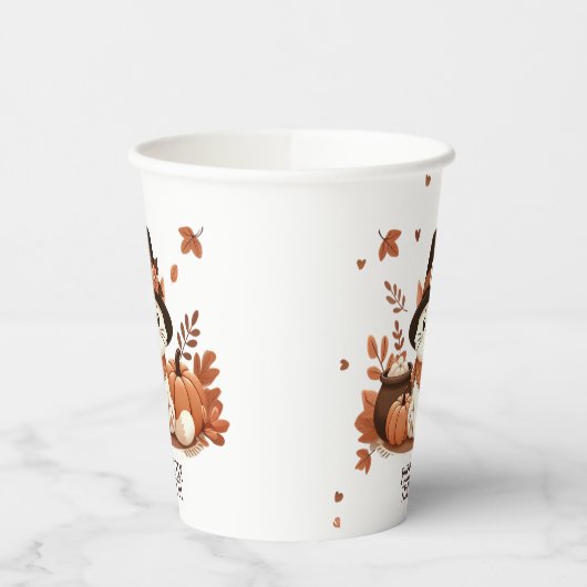 ありがたく思う猫 紙コップ (左)