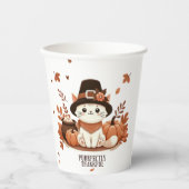 ありがたく思う猫 紙コップ (正面)