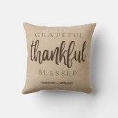 ありがた賛美いブラウン クッション (裏面)