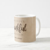 ありがた賛美いブラウン コーヒーマグカップ (正面右)