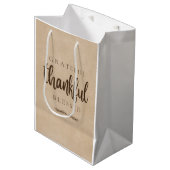 ありがた賛美いブラウン ミディアムペーパーバッグ (正面アングル)