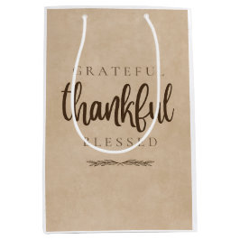 ありがた賛美いブラウン ミディアムペーパーバッグ