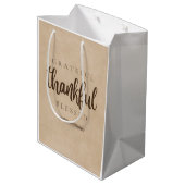 ありがた賛美いブラウン ミディアムペーパーバッグ (裏面アングル)