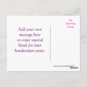 ありがとうあじさい4577-カスタマイズ任意の大事な行事 ポストカード (裏面)