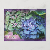 ありがとうあじさい4577-カスタマイズ任意の大事な行事 ポストカード (正面)