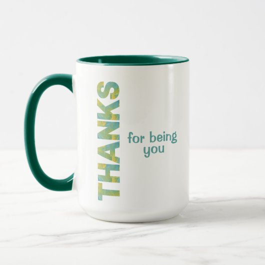 ありがとうあなたがいてくれて マグカップ (左)