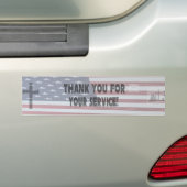 "ありがとうあなたのサービスを" バンパーステッカー (車上)