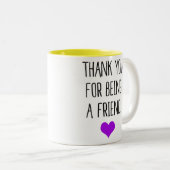 ありがとうあることを友人(デキセドリン錠)が ツートーンマグカップ (正面右)