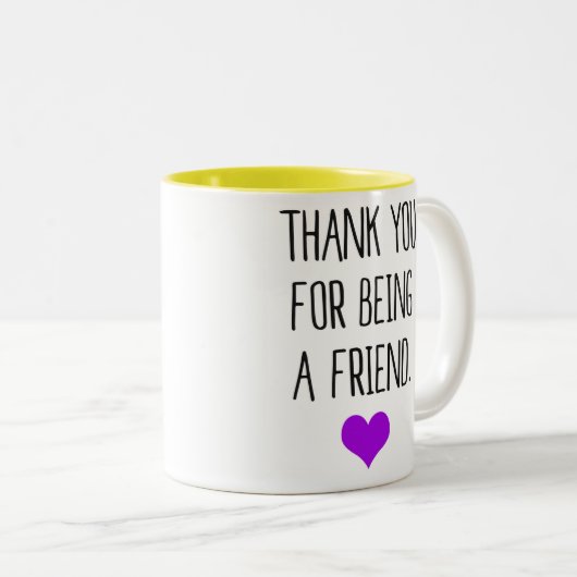 ありがとうあることを友人(デキセドリン錠)が ツートーンマグカップ (正面右)