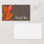 ありがとうあモダンなたの葉の水彩画 ノートカード (正面/裏面)