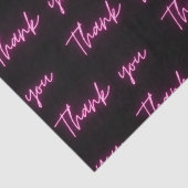 ありがとうおもしろいモダンピンクネオンスクリプト 薄葉紙 (詳細)