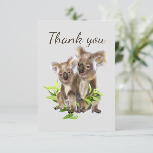 ありがとうおもしろい好奇心強迫眼鏡動物 サンキューカード (スタンド正面)