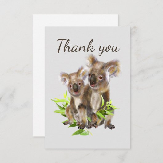 ありがとうおもしろい好奇心強迫眼鏡動物 サンキューカード (正面/裏面)
