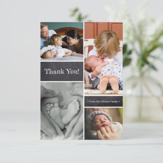 ありがとうおベビー2号誕生発表 サンキューカード (スタンド正面)