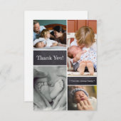 ありがとうおベビー2号誕生発表 サンキューカード (正面/裏面)