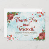 ありがとうお別れ ポストカード (正面/裏面)