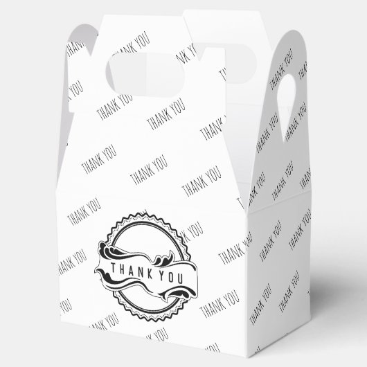 ありがとうお印と華やかな持ち出しボックス フェイバーボックス (オープン)