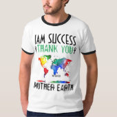 ありがとうお母さん地球 Tシャツ (正面)