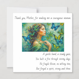 ありがとうお母詩磁気カード マグネット招待状