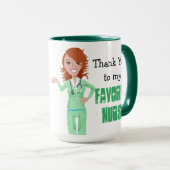 ありがとうお気に入りのナースコーヒーカップ マグカップ (正面右)