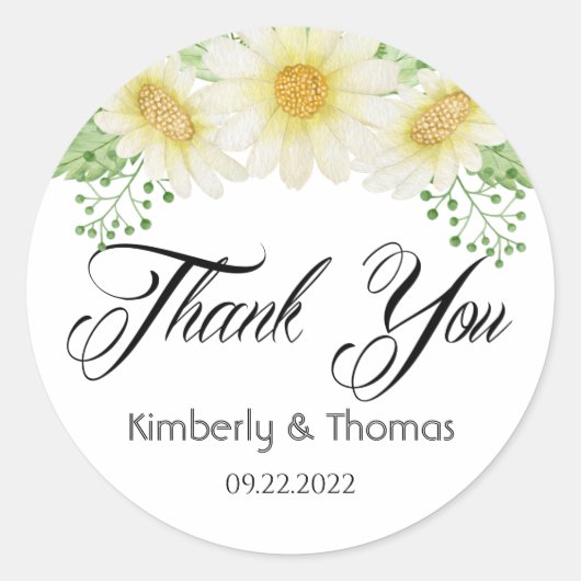 ありがとうお気に入りクラシックラウンドシール ラウンドシール (正面)