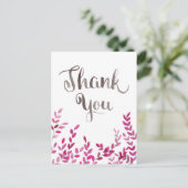 ありがとうお水の色の枝はがき ポストカード (スタンド正面)