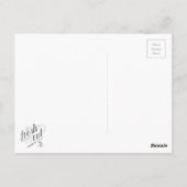 ありがとうお水の色の枝はがき ポストカード (裏面)