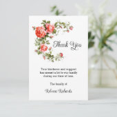 ありがとうお葬式カード、サンゴバラ サンキューカード (スタンド正面)