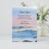 ありがとうお葬式カード – 海波 サンキューカード (スタンド正面)