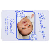 ありがとうお誕生発表写真カード マグネット (横)