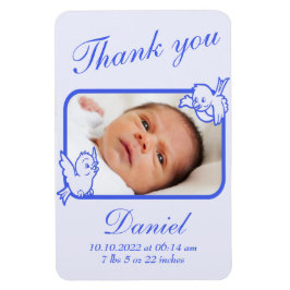 ありがとうお誕生発表写真カード マグネット