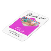 ありがとうお誕生発表写真カード マグネット (左側)