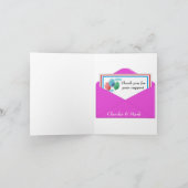 ありがとうお誕生発表写真カード 案内状 (内部)