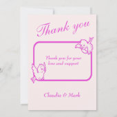 ありがとうお誕生発表写真カード 案内状 (裏面)